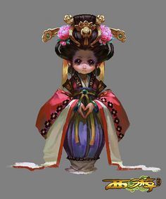 原畫,概念設計(卡通Q版人物場景1)