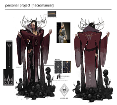 正經的角色原畫設計三視圖